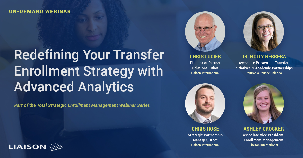 Redefining Transfer Student Enrollment Webinar Total Enrollment